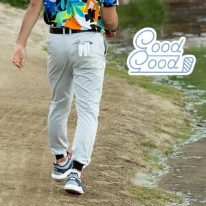 Good‎ Good Mens Club Sport Performance Golf Joggers Light Grey 32x30